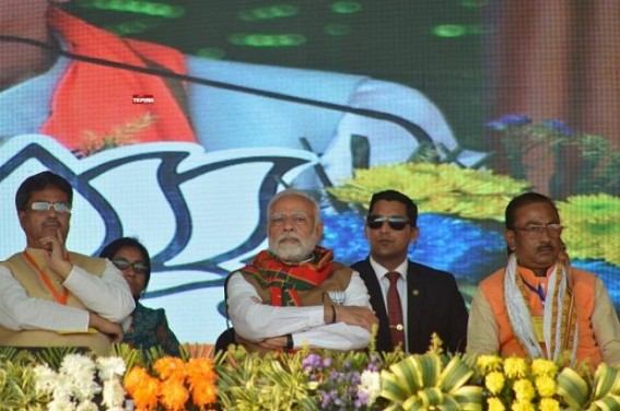 ‘Mild’ gathering in PM Modi’s Tripura Poll Rally ‘Mild’ gathering in PM Modi’s Tripura Poll Rally
